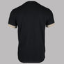 Fred Perry Striped Cuff T-Shirt Black