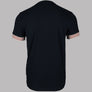 Fred Perry Striped Cuff T-Shirt Navy