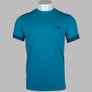 Fred Perry Striped Cuff T-Shirt Ocean