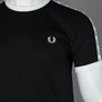 Fred Perry Taped Ringer T-Shirt Black/White