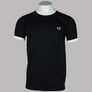 Fred Perry Taped Ringer T-Shirt Black/White