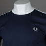Fred Perry Taped Ringer T-Shirt Carbon Blue