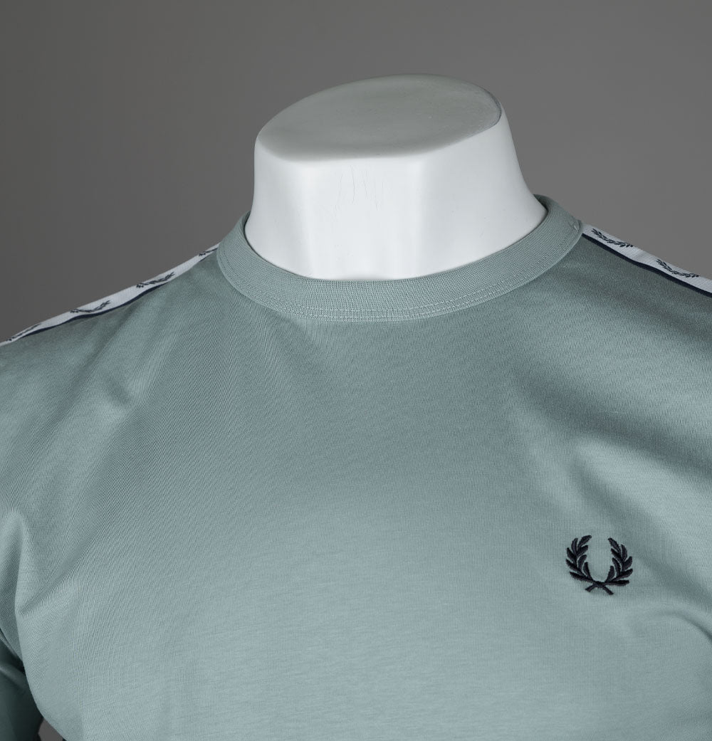 Fred Perry Taped Ringer T-Shirt Silver Blue – Bronx Clothing
