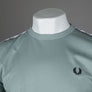 Fred Perry Taped Ringer T-Shirt Silver Blue