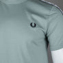 Fred Perry Taped Ringer T-Shirt Silver Blue