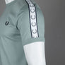 Fred Perry Taped Ringer T-Shirt Silver Blue