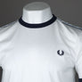 Fred Perry Taped Ringer T-Shirt Snow White/Navy