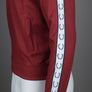 Fred Perry Taped Track Jacket Burnt Red