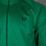 Fred Perry Taped Track Jacket Label Green