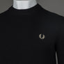 Fred Perry Textured Lambswool Jumper Black