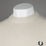 Fred Perry Textured Lambswool Jumper Oatmeal