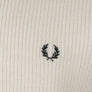 Fred Perry Textured Lambswool Jumper Oatmeal
