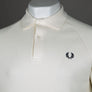 Fred Perry Textured Pique Polo Shirt Ecru