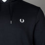 Fred Perry Tipped Hooded Sweatshirt Black