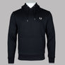 Fred Perry Tipped Hooded Sweatshirt Black