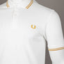 Fred Perry M3600 Polo Shirt Snow White/Honeycomb