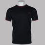 Fred Perry Twin Tipped T-Shirt Black/Burnt Red