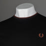 Fred Perry Twin Tipped T-Shirt Black/Carrington Brick/Whisky Brown