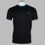 Fred Perry Twin Tipped T-Shirt Black/Light Smoke/Ocean