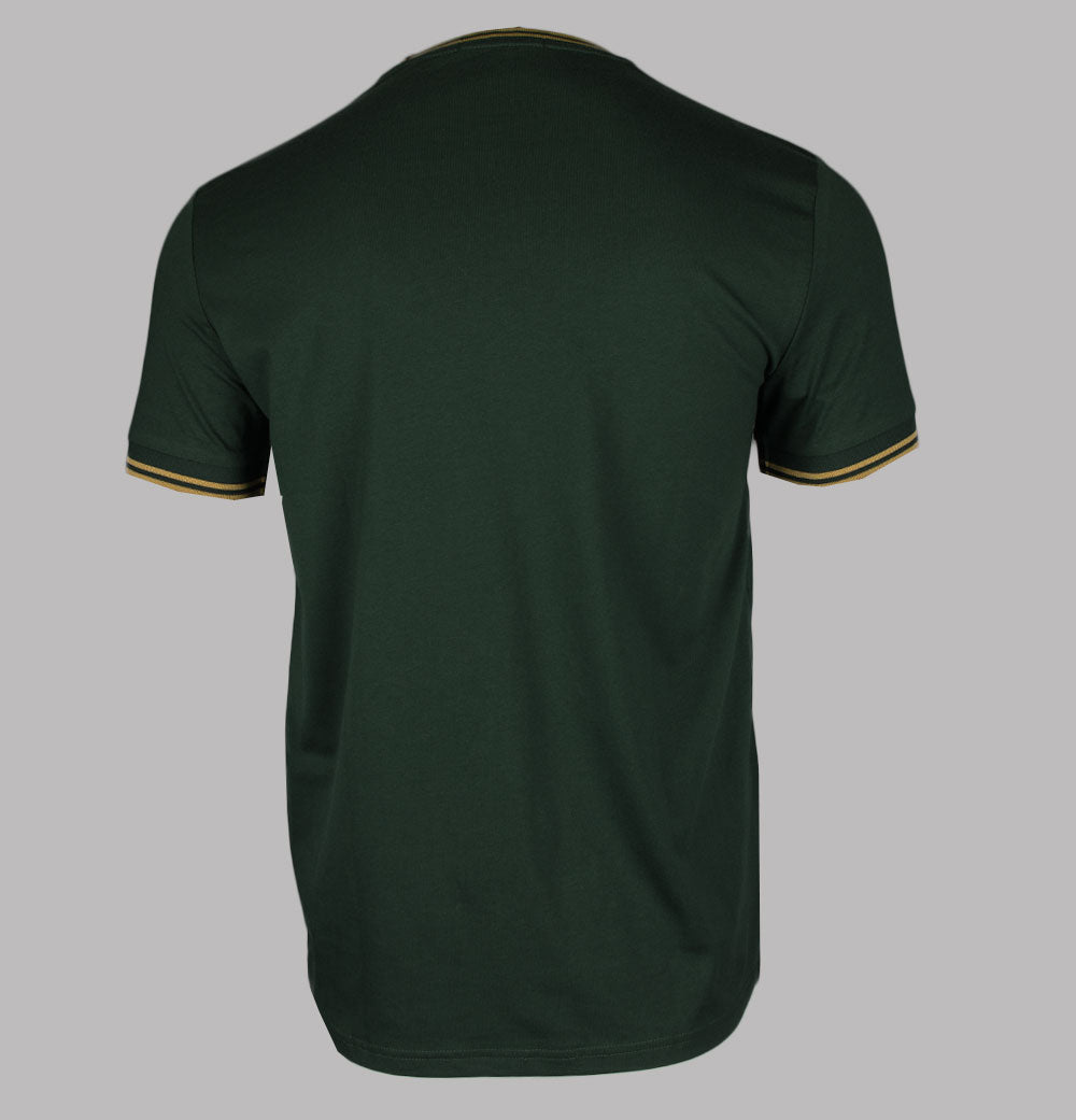 Fred Perry Twin Tipped T-Shirt Court Green/Honeycomb – Bronx Fred Perry Twin Tipped T-Shirt Court Green/Honeycomb – Bronx