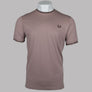 Fred Perry Twin Tipped T-Shirt Dark Pink/Burnt Tobacco