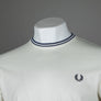 Fred Perry Twin Tipped T-Shirt Ecru/Tennis Blue