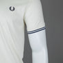 Fred Perry Twin Tipped T-Shirt Ecru/Tennis Blue