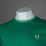 Fred Perry Twin Tipped T-Shirt Label Green/Ecru