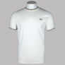 Fred Perry Twin Tipped T-Shirt Light Ecru/Olive Mint