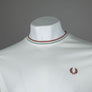 Fred Perry Twin Tipped T-Shirt Light Ecru/Silver Blue/Cinnamon