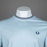 Fred Perry Twin Tipped T-Shirt Light Ice/Midnight Blue