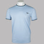 Fred Perry Twin Tipped T-Shirt Light Smoke/Petrol Blue/Navy