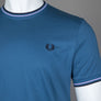 Fred Perry Twin Tipped T-Shirt Midnight Blue/Ultra Violet/Navy