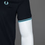 Fred Perry Twin Tipped T-Shirt Navy/Mint Blue