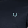 Fred Perry Twin Tipped T-Shirt Navy/Soft Blue/Silver Blue