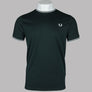 Fred Perry Twin Tipped T-Shirt Night Green/Snow White