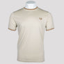 Fred Perry Twin Tipped T-Shirt Oatmeal/Dark Caramel