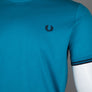 Fred Perry Twin Tipped T-Shirt Ocean/Navy