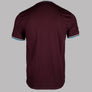 Fred Perry Twin Tipped T-Shirt Oxblood/Ecru/Court Blue