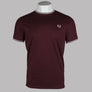 Fred Perry Twin Tipped T-Shirt Oxblood/Ecru