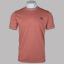 Fred Perry Twin Tipped T-Shirt Putty Pink/Ecru/Navy
