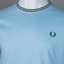 Fred Perry Twin Tipped T-Shirt Track Blue/Burnt Red/Sport Green