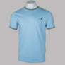 Fred Perry Twin Tipped T-Shirt Track Blue/Burnt Red/Sport Green