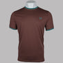 Fred Perry Twin Tipped T-Shirt Whisky Brown/Deep Mint