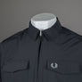 Fred Perry Zip Overshirt Anchor Grey