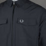 Fred Perry Zip Overshirt Anchor Grey