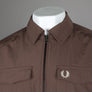 Fred Perry Zip Overshirt Carrington Brick