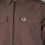 Fred Perry Zip Overshirt Carrington Brick