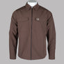 Fred Perry Zip Overshirt Carrington Brick
