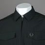 Fred Perry Zip Overshirt Night Green